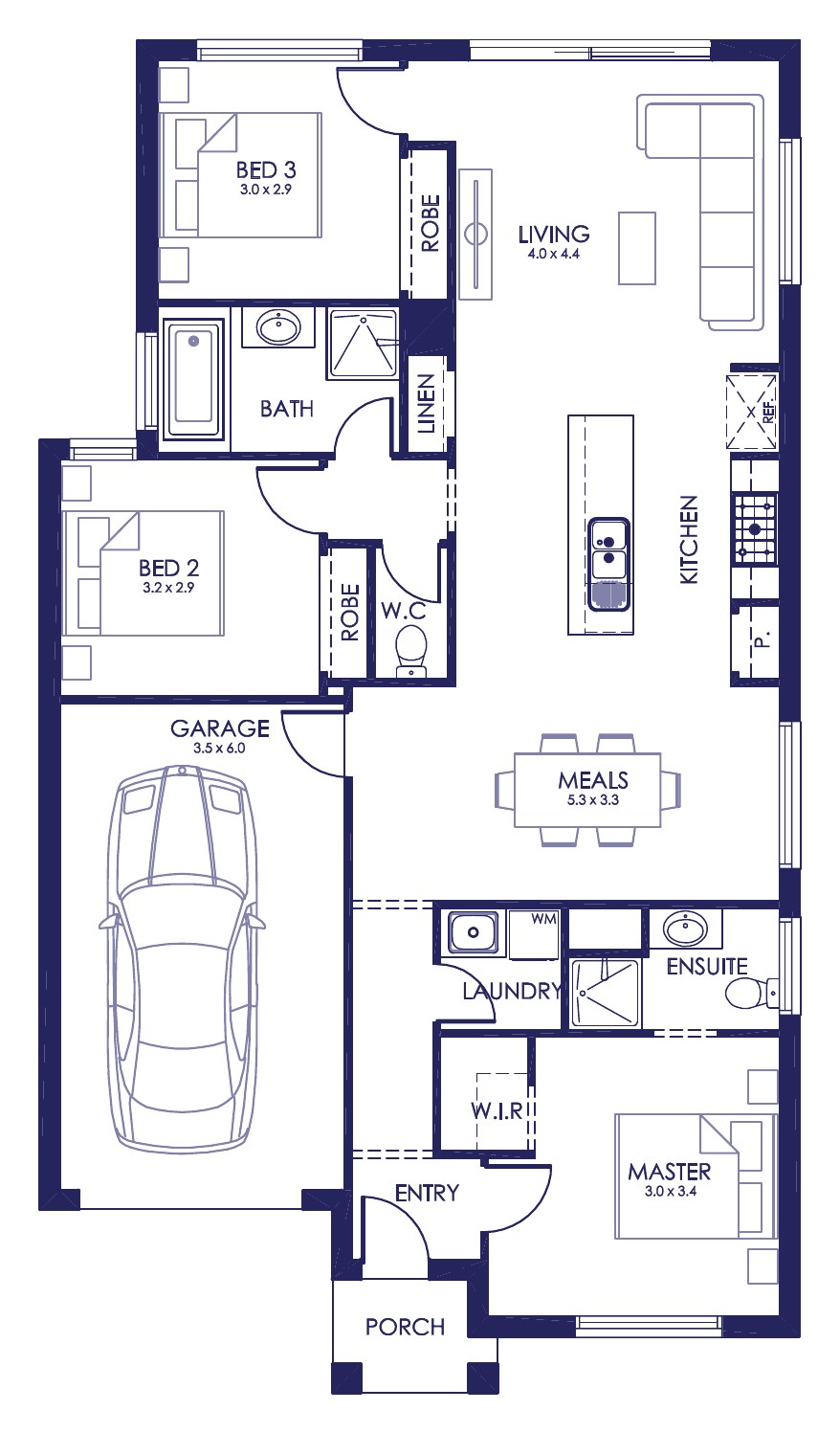 House and Land Investment Property in Tarneit, VIC (4.19% Yield) | Aus Investment Properties - Floor Plan 1