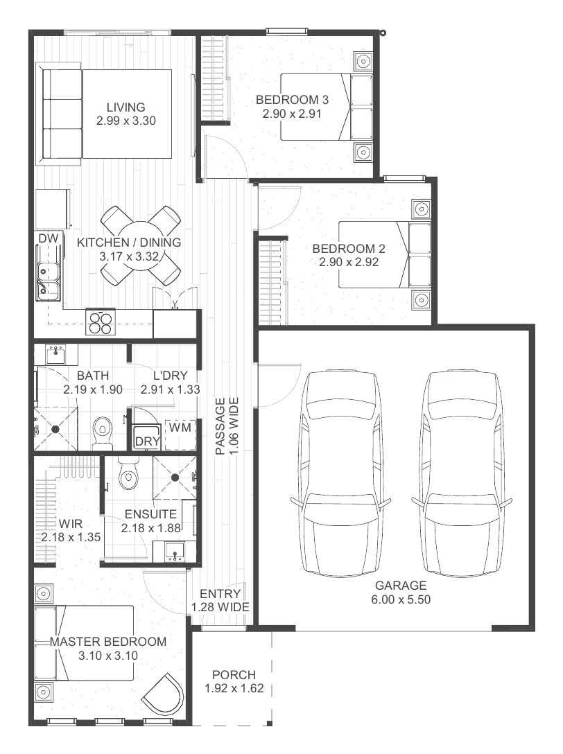 House and Land Investment Property in Westbury, TAS | Aus Investment Properties - Floor Plan 1