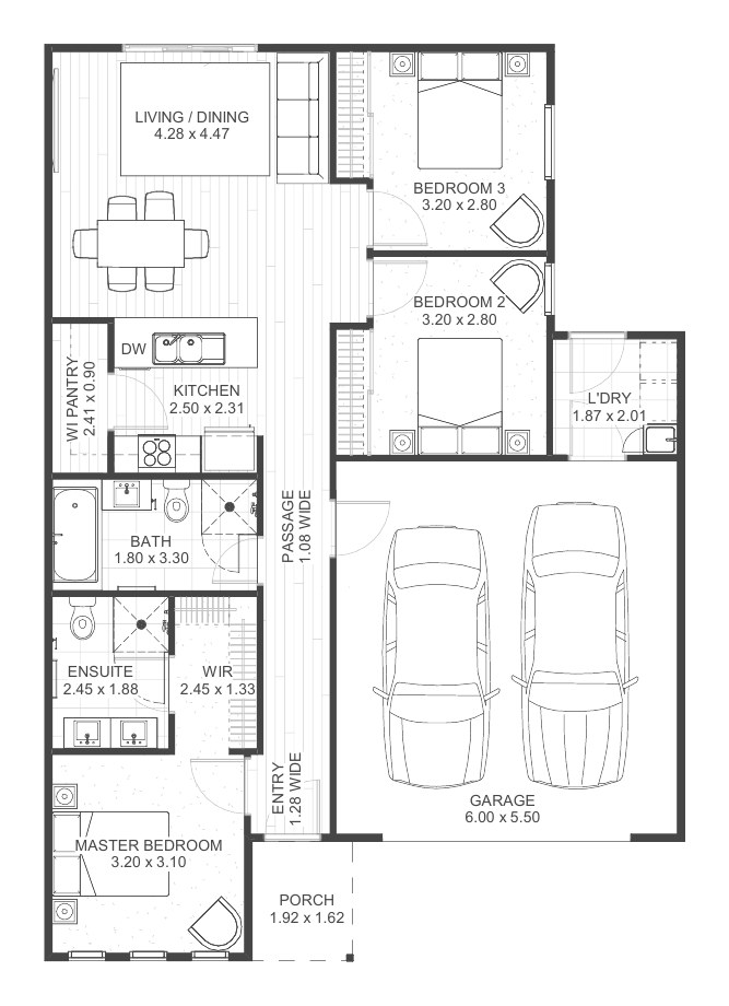 House and Land Investment Property in Westbury, TAS | Aus Investment Properties - Floor Plan 1