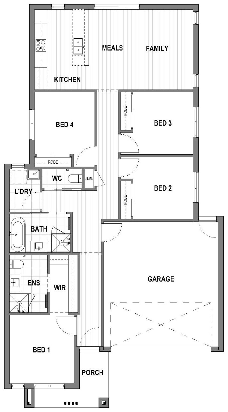 House and Land Investment Property in Rockbank, VIC | Aus Investment Properties - Floor Plan 1