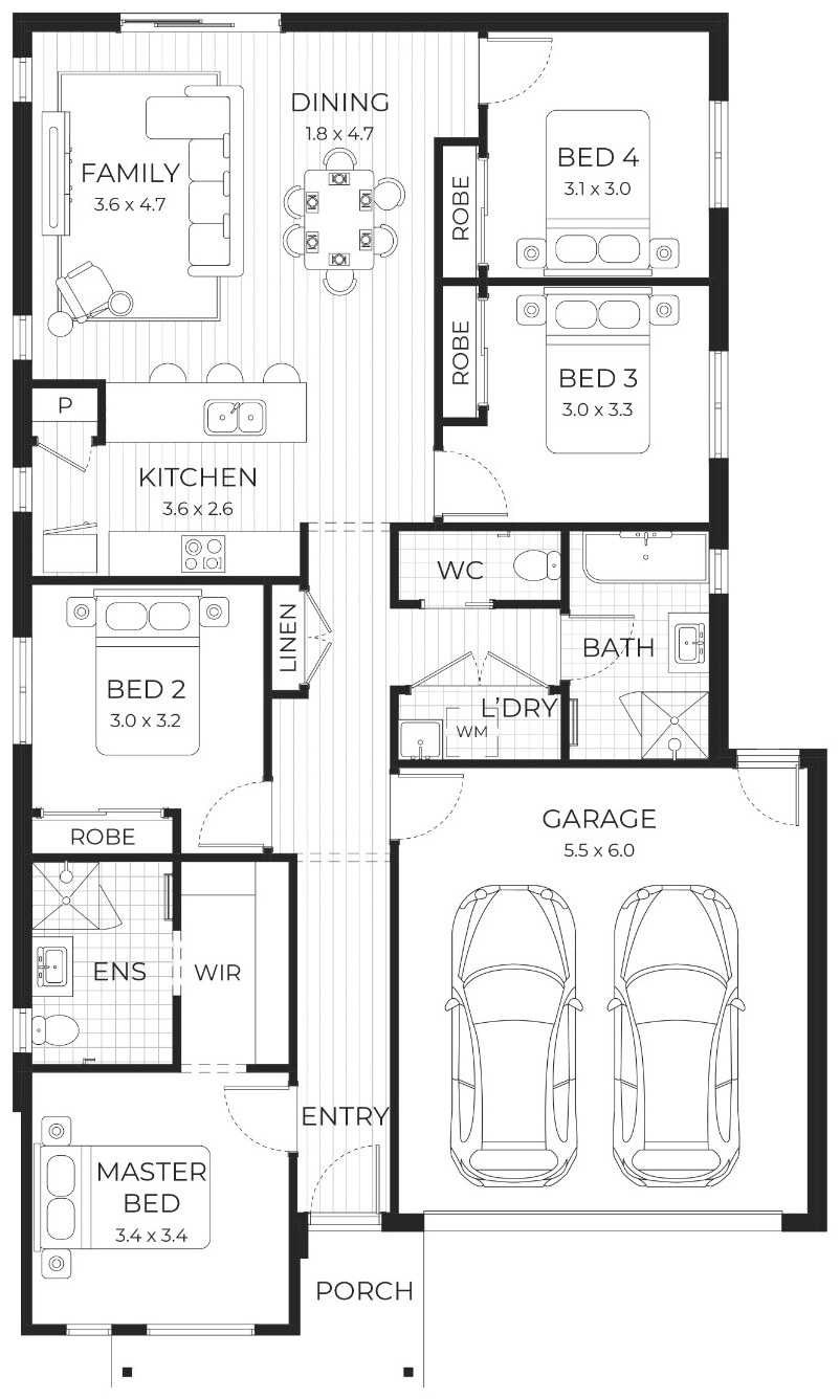 House and Land Investment Property in Tarneit, VIC | Aus Investment Properties - Floor Plan 1