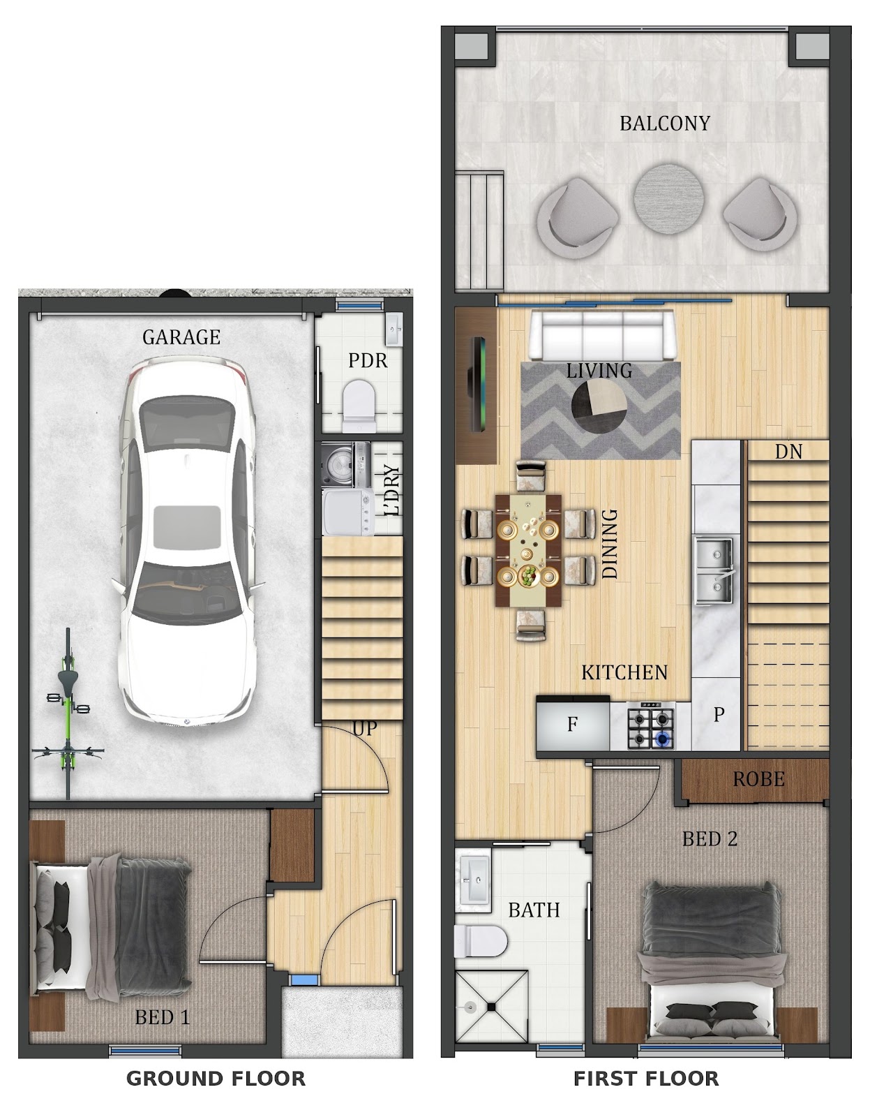 Townhouse Investment Property in Scoresby, VIC (4.65% Yield) | Aus Investment Properties - Floor Plan 1