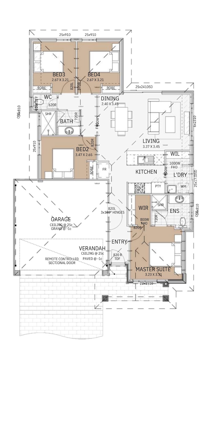 House and Land Investment Property in Baldivis, WA (4.49% Yield) | Aus Investment Properties - Floor Plan 1
