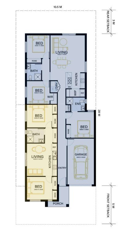 Dual Occupancy Investment Property in Tarneit, VIC (5.91% Yield) | Aus Investment Properties - Floor Plan 1