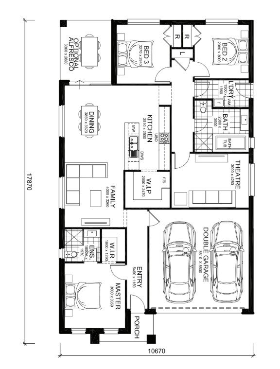 House and Land Investment Property in Oran Park, NSW | Aus Investment Properties - Floor Plan 1