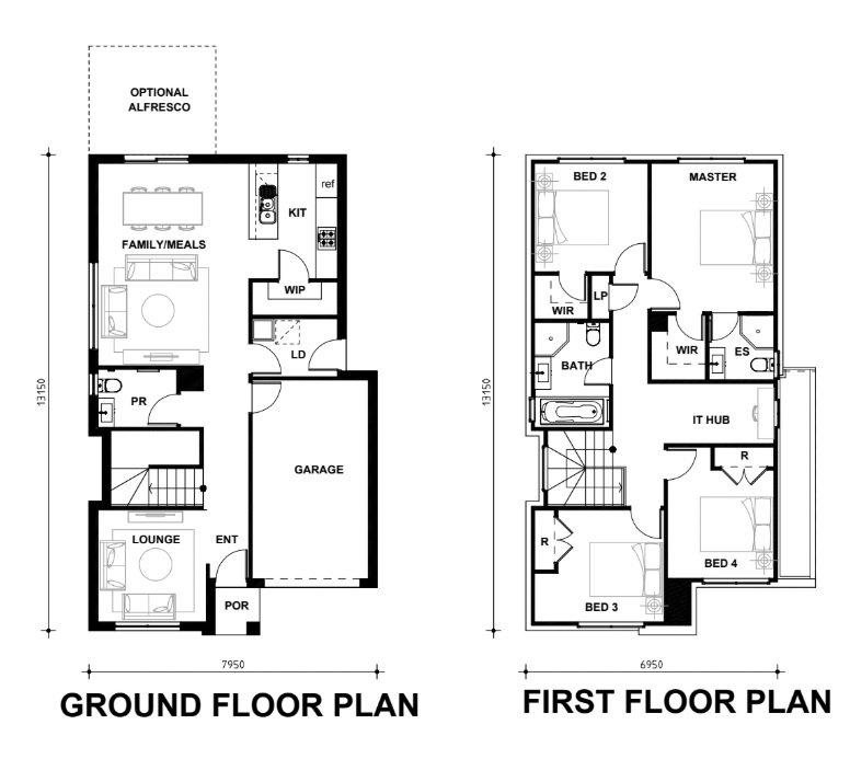 House and Land Investment Property in Bonnyrigg, NSW | Aus Investment Properties - Floor Plan 1