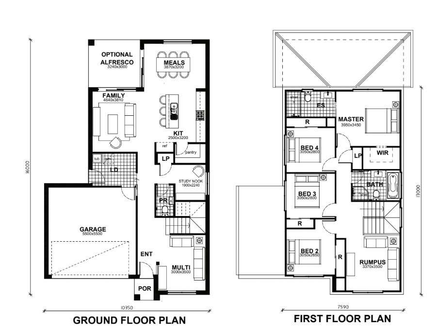 House and Land Investment Property in Bonnyrigg, NSW | Aus Investment Properties - Floor Plan 1