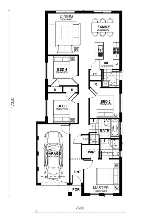House and Land Investment Property in Oran Park, NSW | Aus Investment Properties - Floor Plan 1