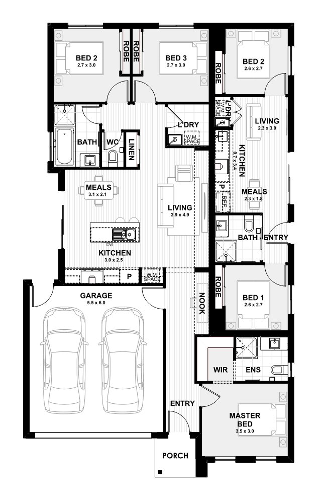 House & Land Investment Property in Diggers Rest, VIC (3.82% Yield) | Aus Investment Properties - Floor Plan 1