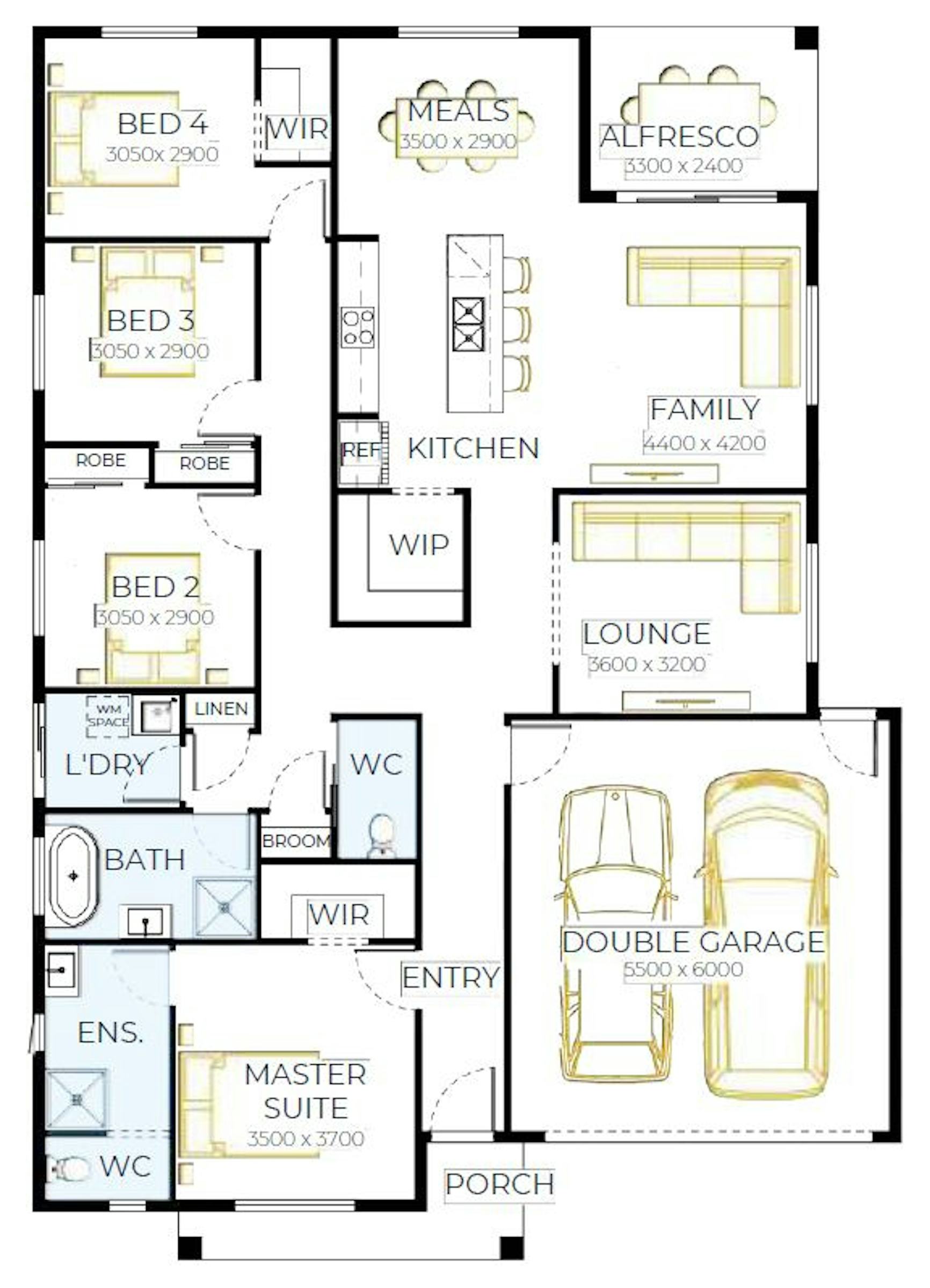 House and Land Investment Property in Charlemont, VIC (3.58% Yield) | Aus Investment Properties - Floor Plan 1