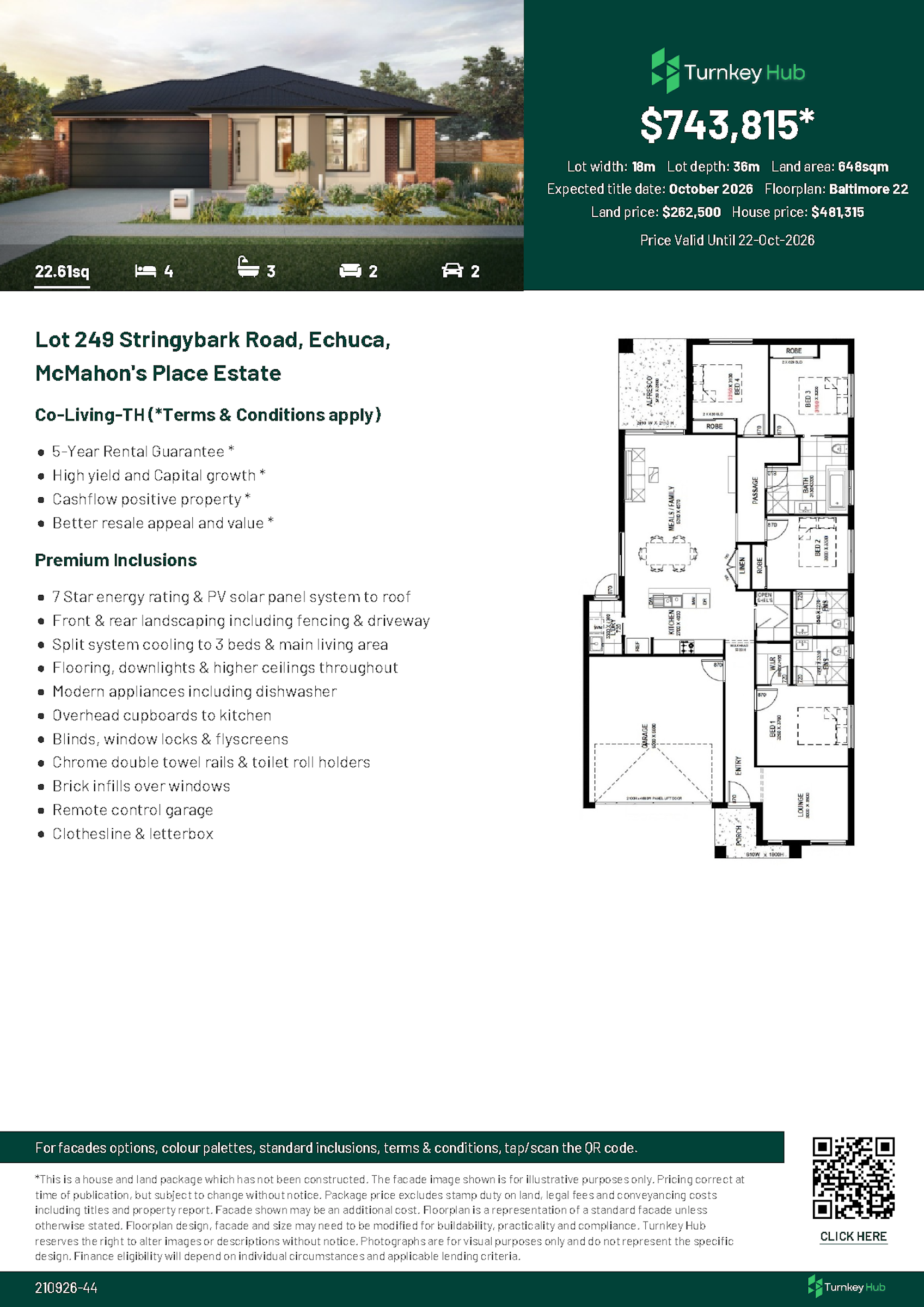 Co living Investment Property in Echuca, VIC (5.77% Yield) | Aus Investment Properties - Floor Plan 1