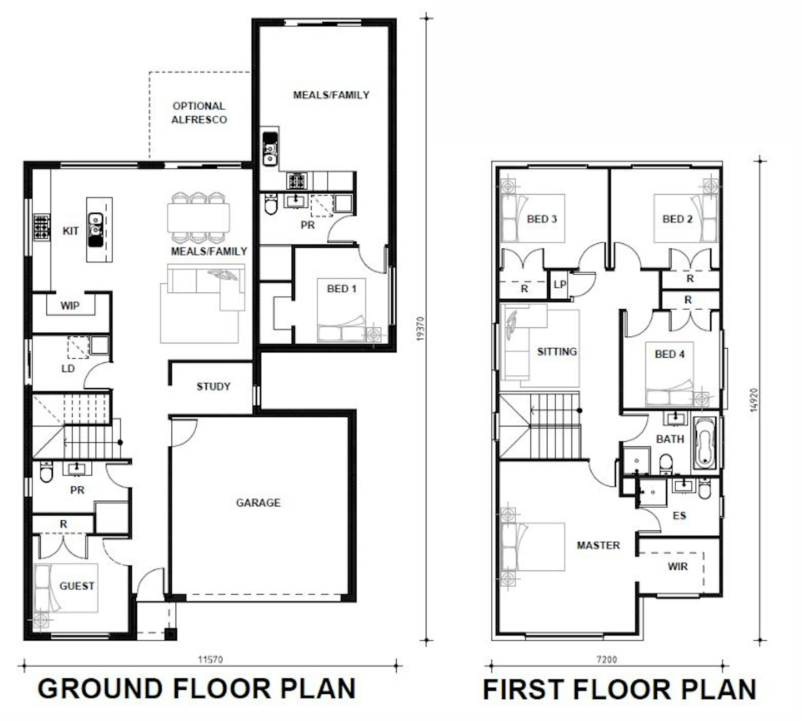 House and Land Investment Property in Oran Park, NSW (4.6% Yield) | Aus Investment Properties - Floor Plan 1