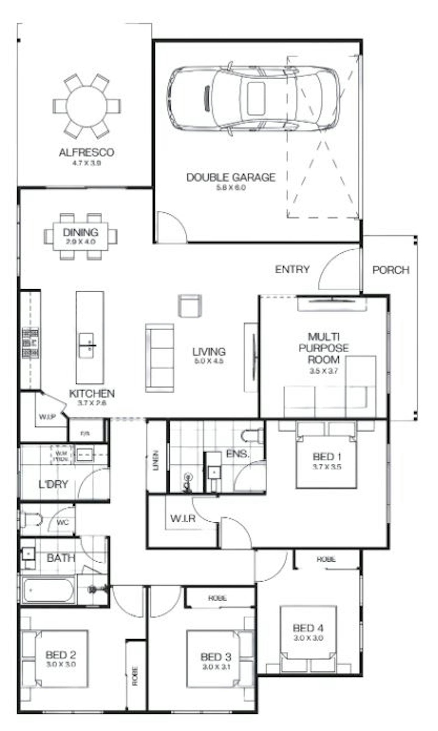 House and Land Investment Property in Lowood, QLD (3.12% Yield) | Aus Investment Properties - Floor Plan 1