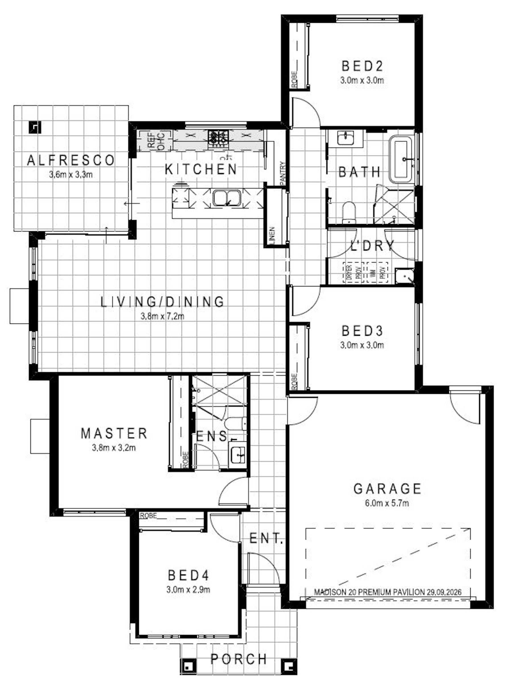 House and Land Investment Property in Goulburn, NSW (3.43% Yield) | Aus Investment Properties - Floor Plan 1