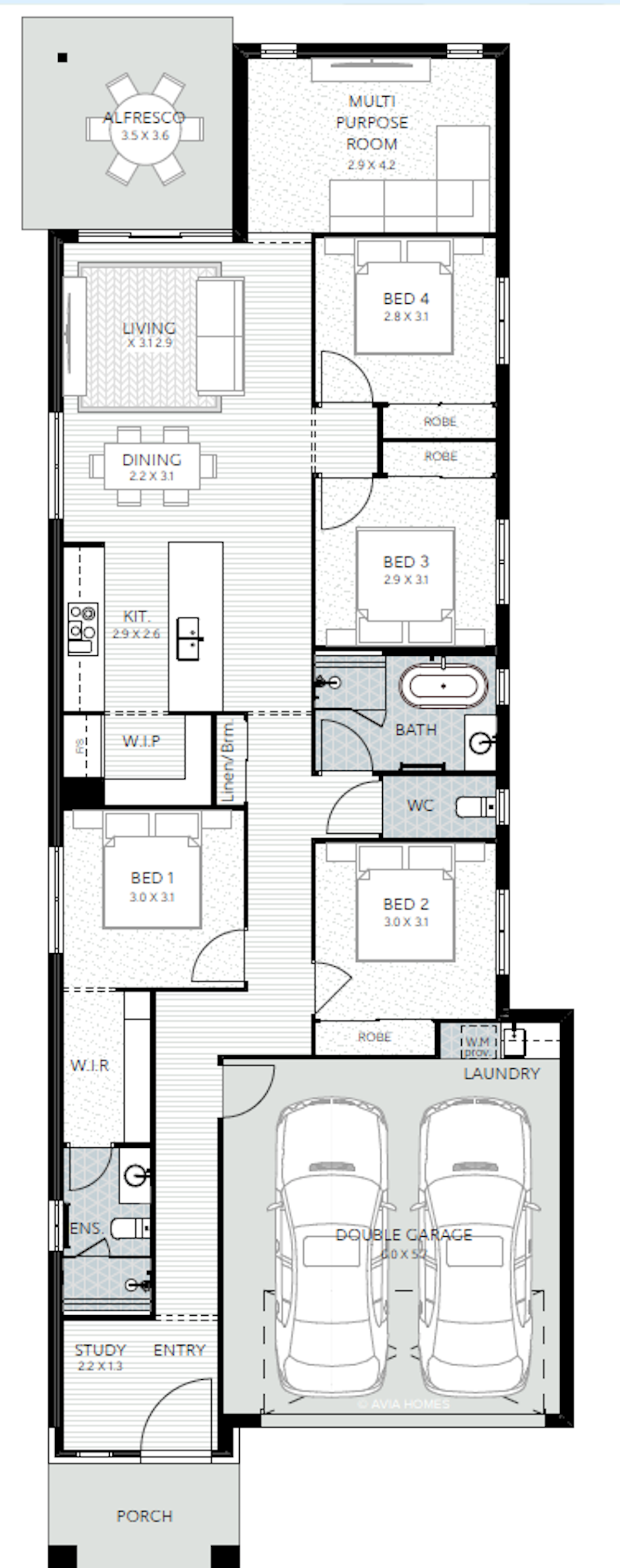 House and Land Investment Property in Flagstone, QLD (3.88% Yield) | Aus Investment Properties - Floor Plan 1