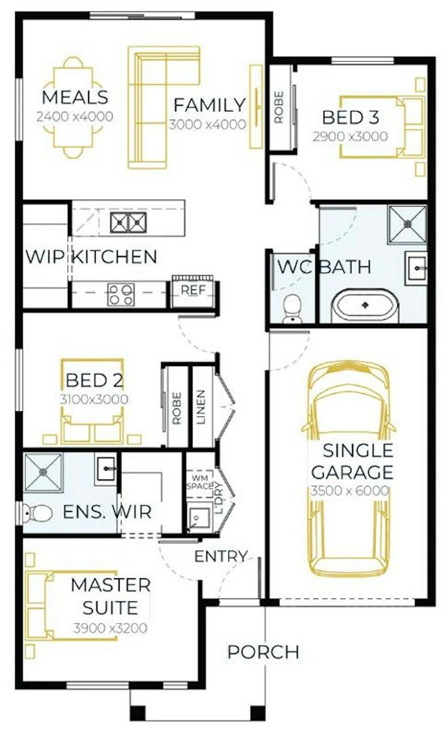 House and Land Investment Property in Bulla, VIC (3.8% Yield) | Aus Investment Properties - Floor Plan 1