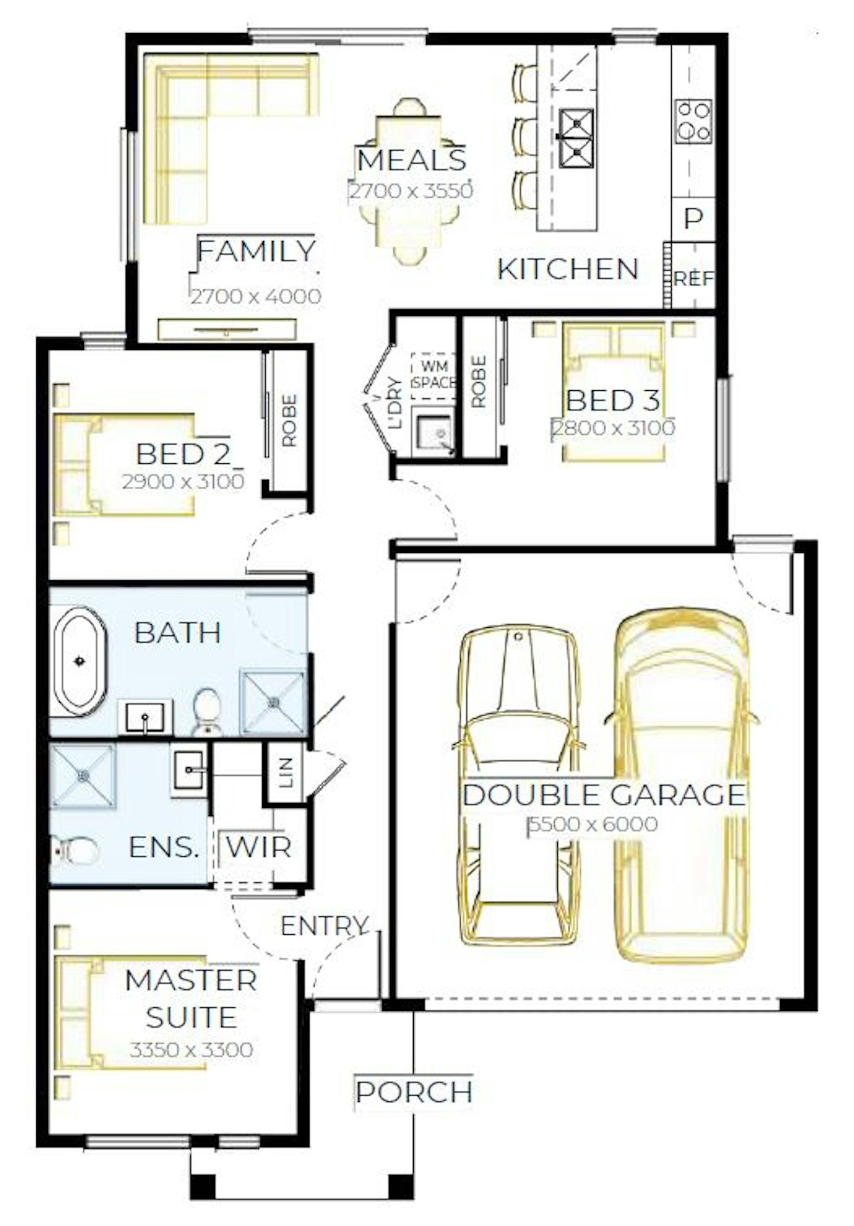 House and Land Investment Property in Beveridge, VIC | Aus Investment Properties - Floor Plan 1