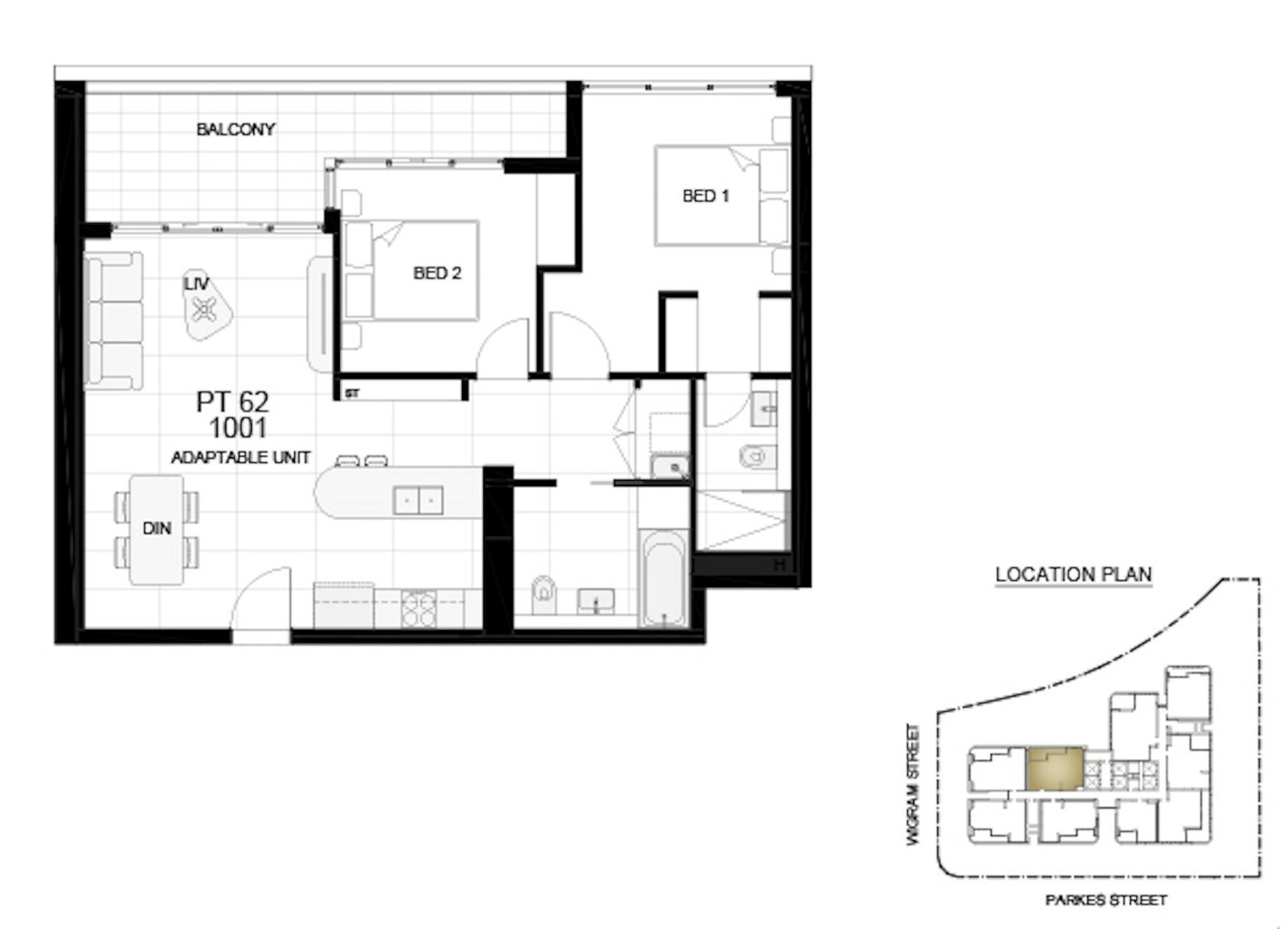 Apartment Investment Property in Harris Park, NSW (4.8% Yield) | Aus Investment Properties - Floor Plan 1