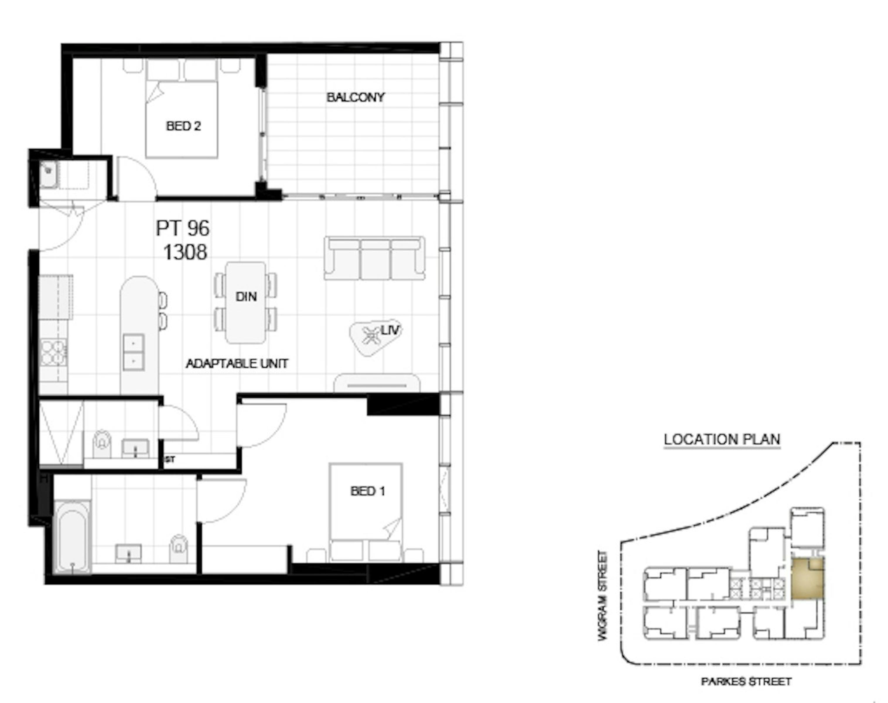 Apartment Investment Property in Harris Park, NSW (4.96% Yield) | Aus Investment Properties - Floor Plan 1