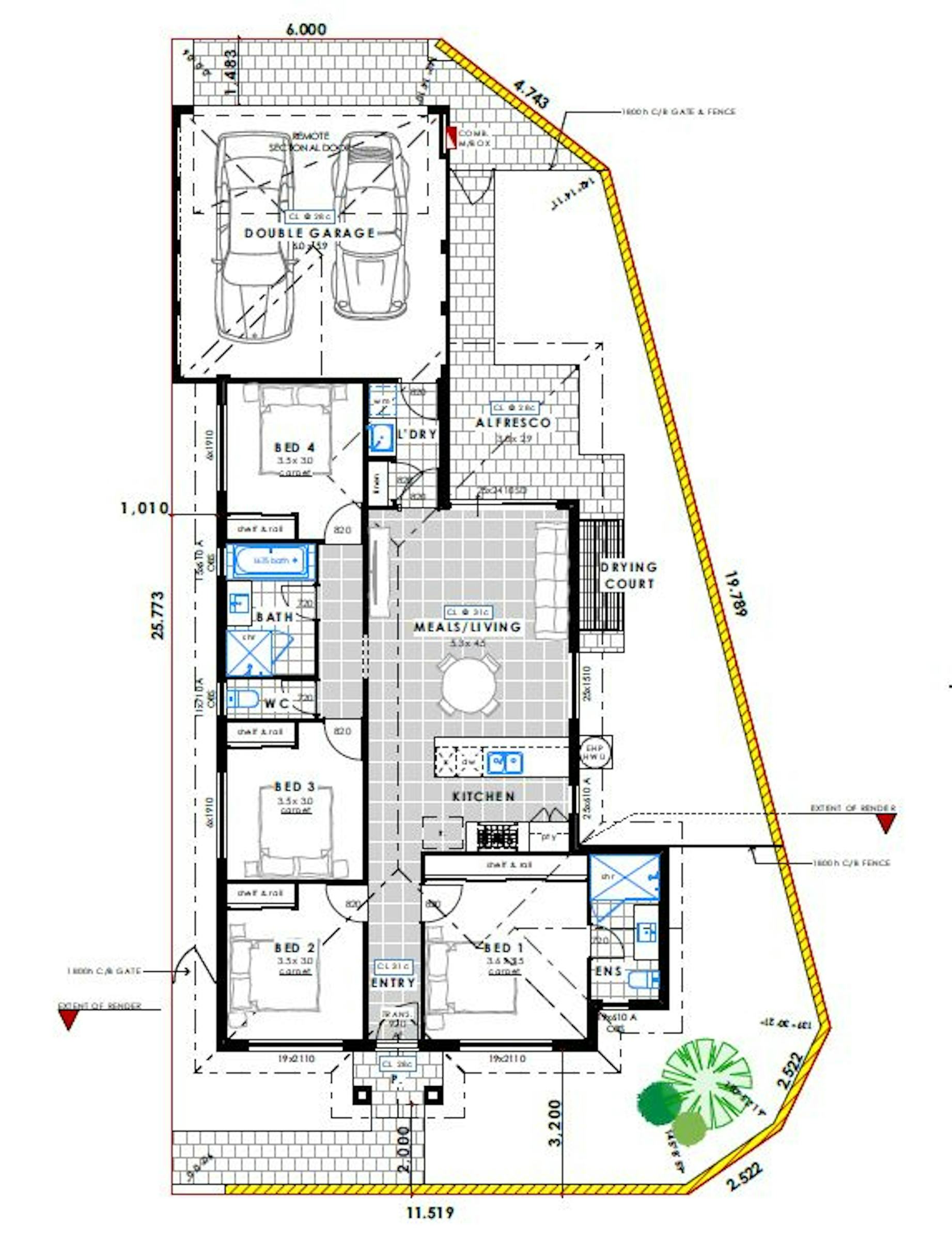 House and Land Investment Property in Two Rocks, WA (4.34% Yield) | Aus Investment Properties - Floor Plan 1