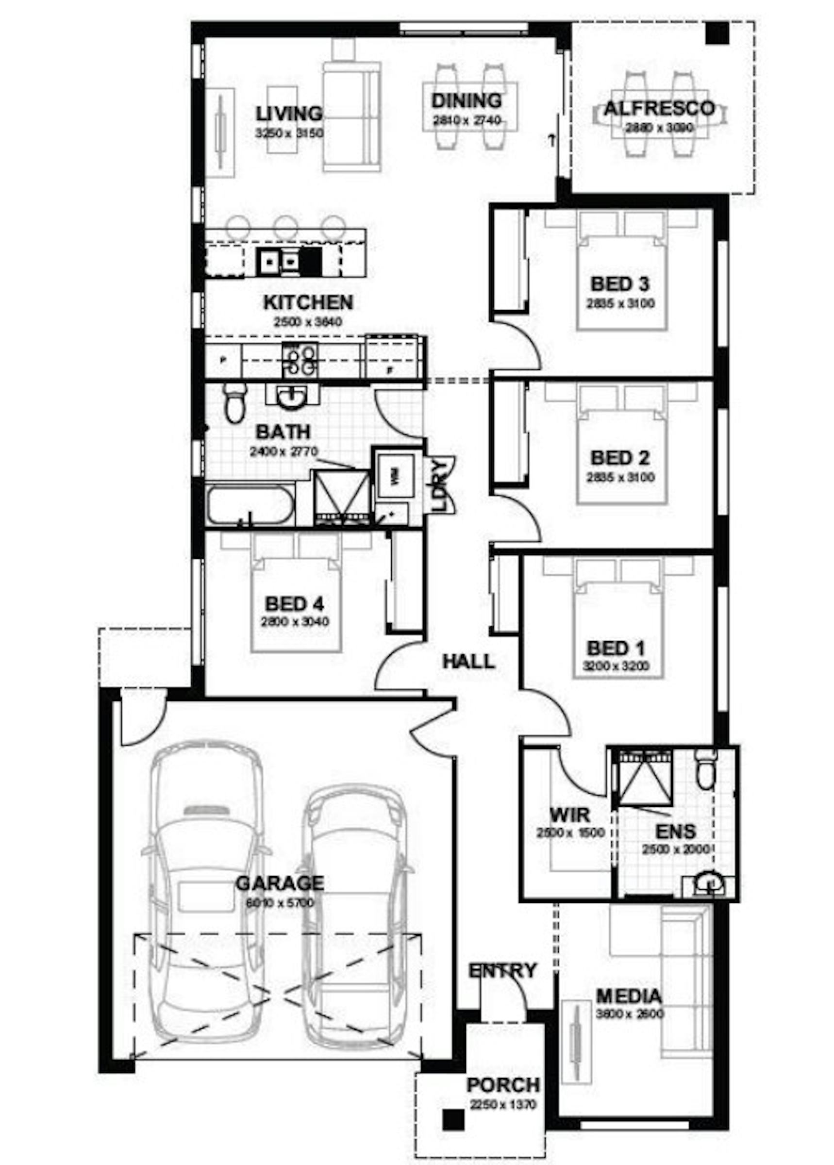 House and Land Investment Property in Yarrabilba, QLD (4.37% Yield) | Aus Investment Properties - Floor Plan 1