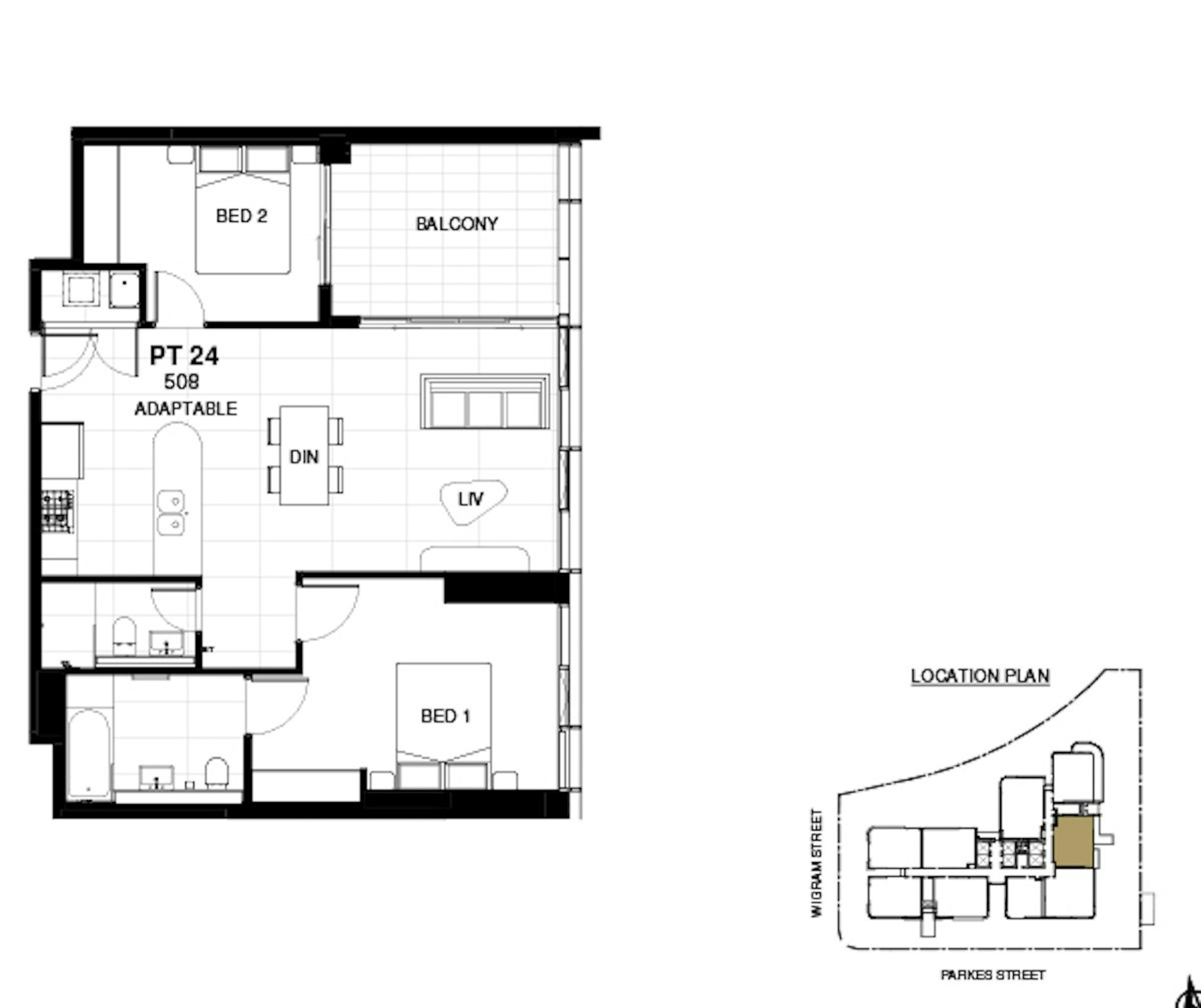 Apartment Investment Property in Harris Park, NSW (4.76% Yield) | Aus Investment Properties - Floor Plan 1