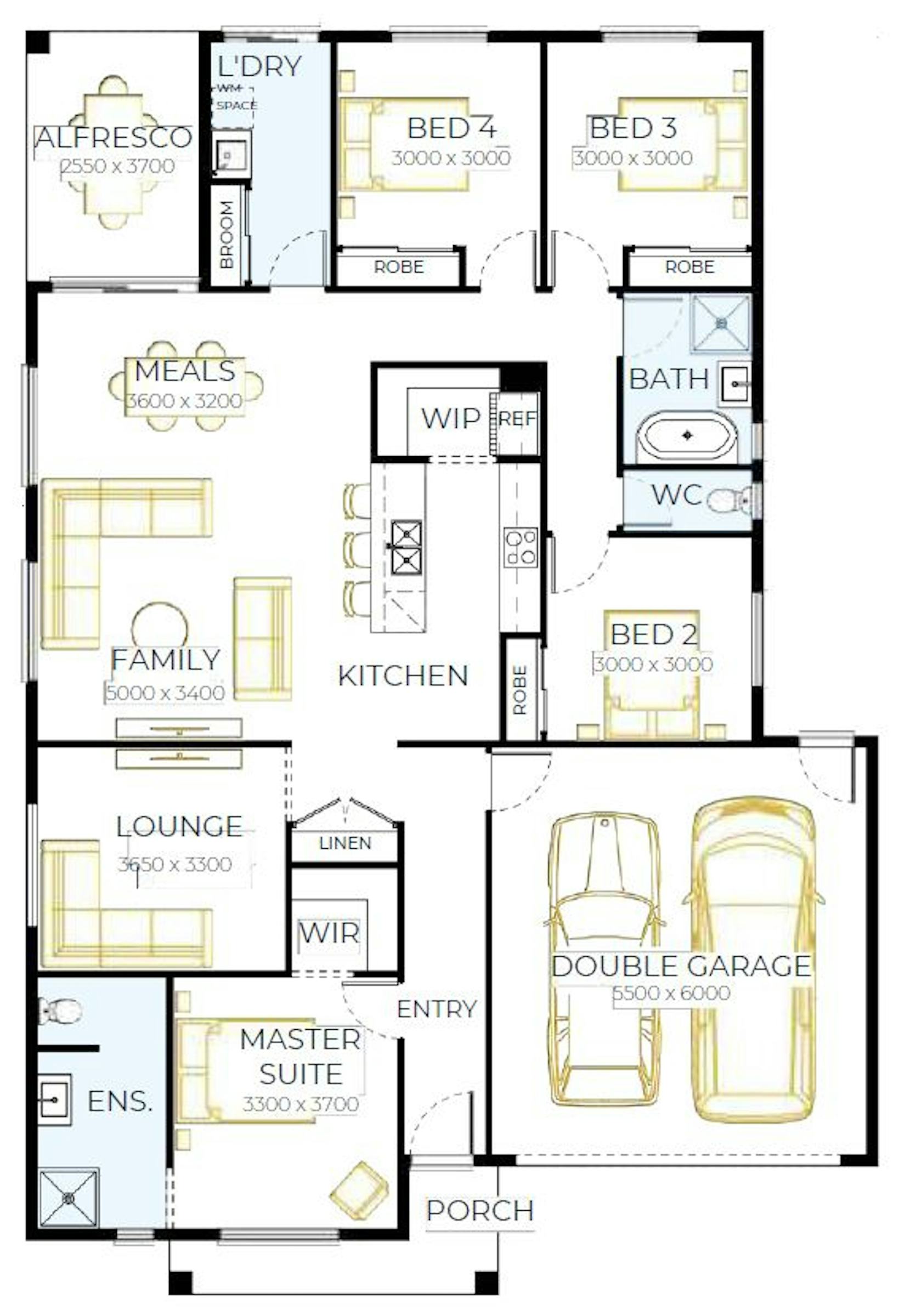 House and Land Investment Property in Mount Duneed, VIC | Aus Investment Properties - Floor Plan 1