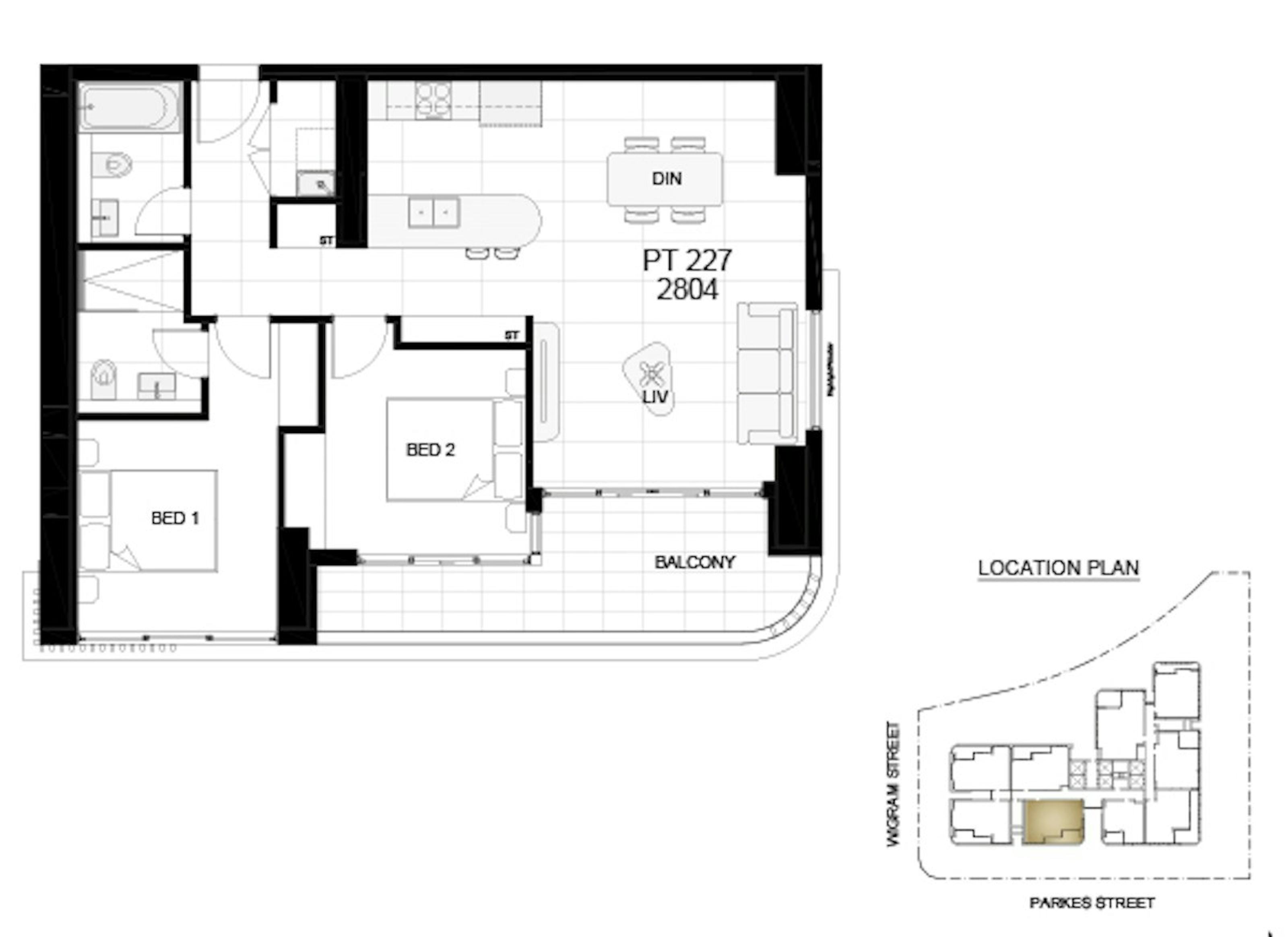 Apartment Investment Property in Harris Park, NSW (4.89% Yield) | Aus Investment Properties - Floor Plan 1