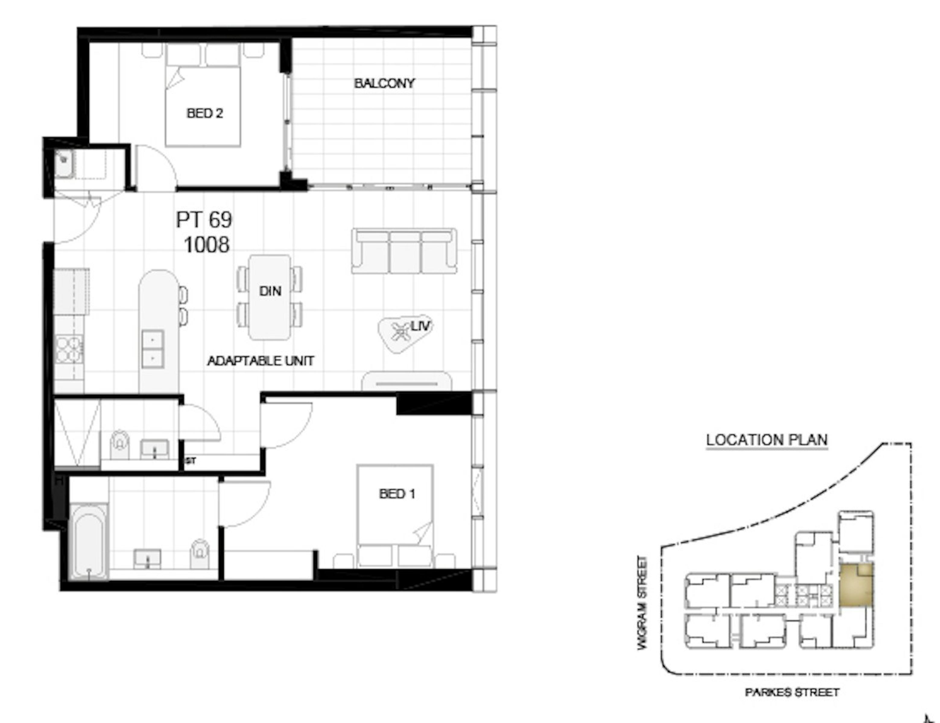 Apartment Investment Property in Harris Park, NSW (5.03% Yield) | Aus Investment Properties - Floor Plan 1