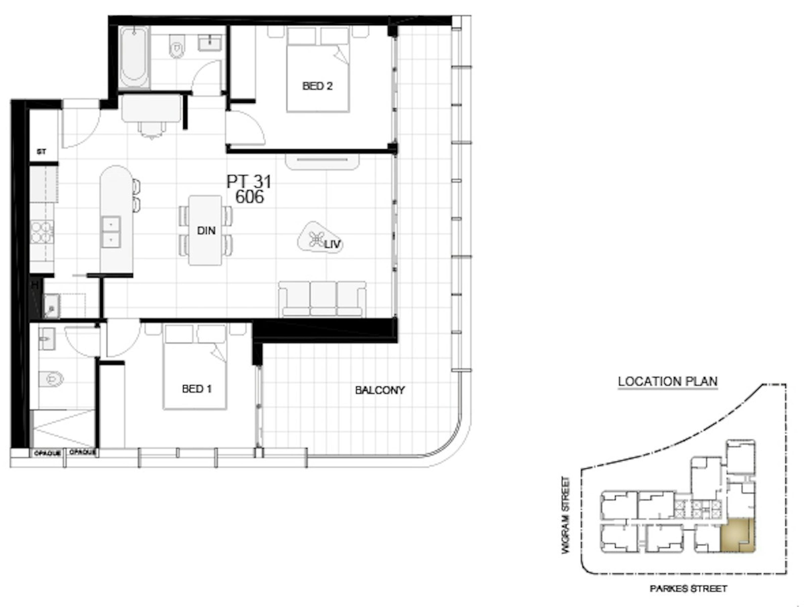 Apartment Investment Property in Harris Park, NSW (4.75% Yield) | Aus Investment Properties - Floor Plan 1