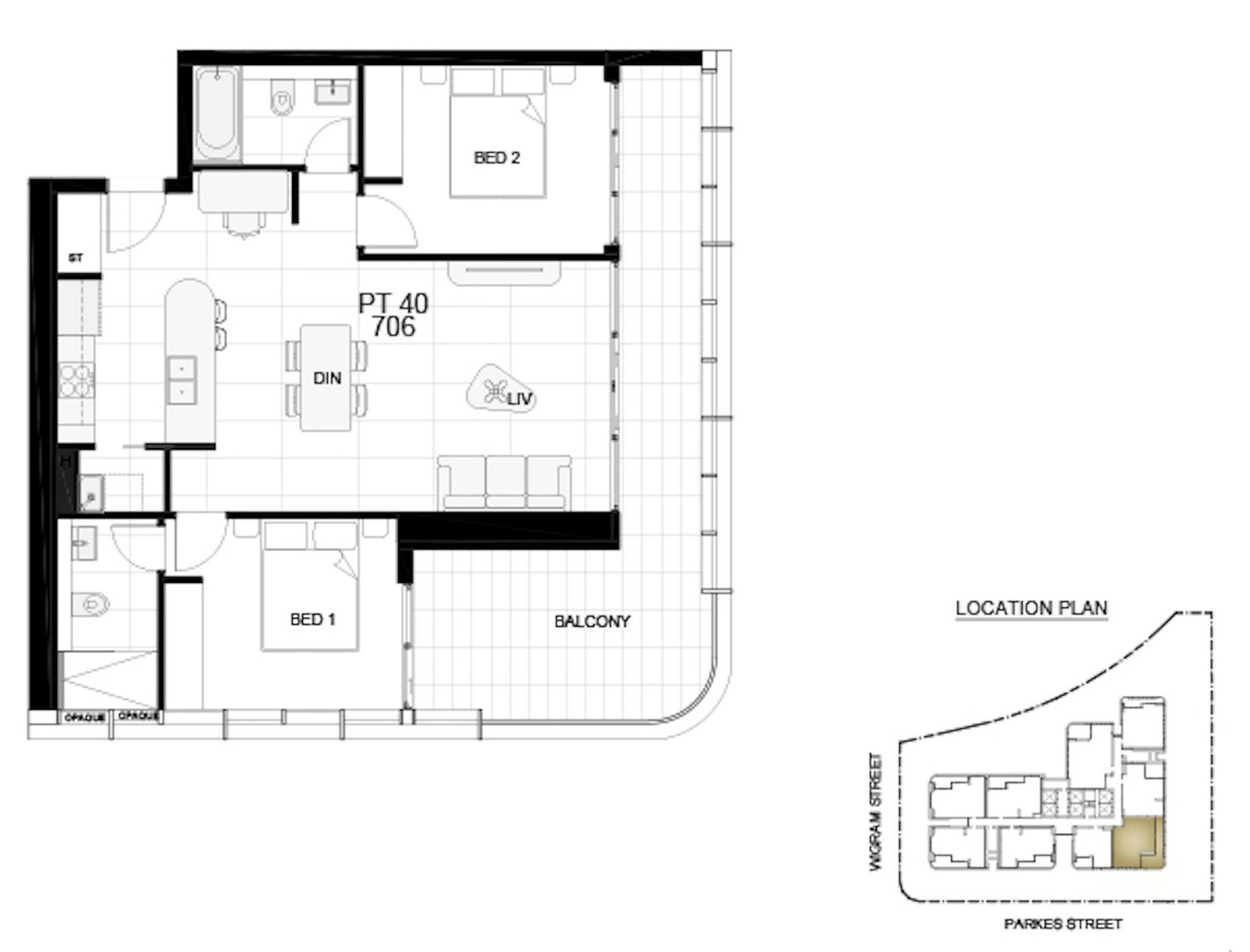 Apartment Investment Property in Harris Park, NSW (4.84% Yield) | Aus Investment Properties - Floor Plan 1