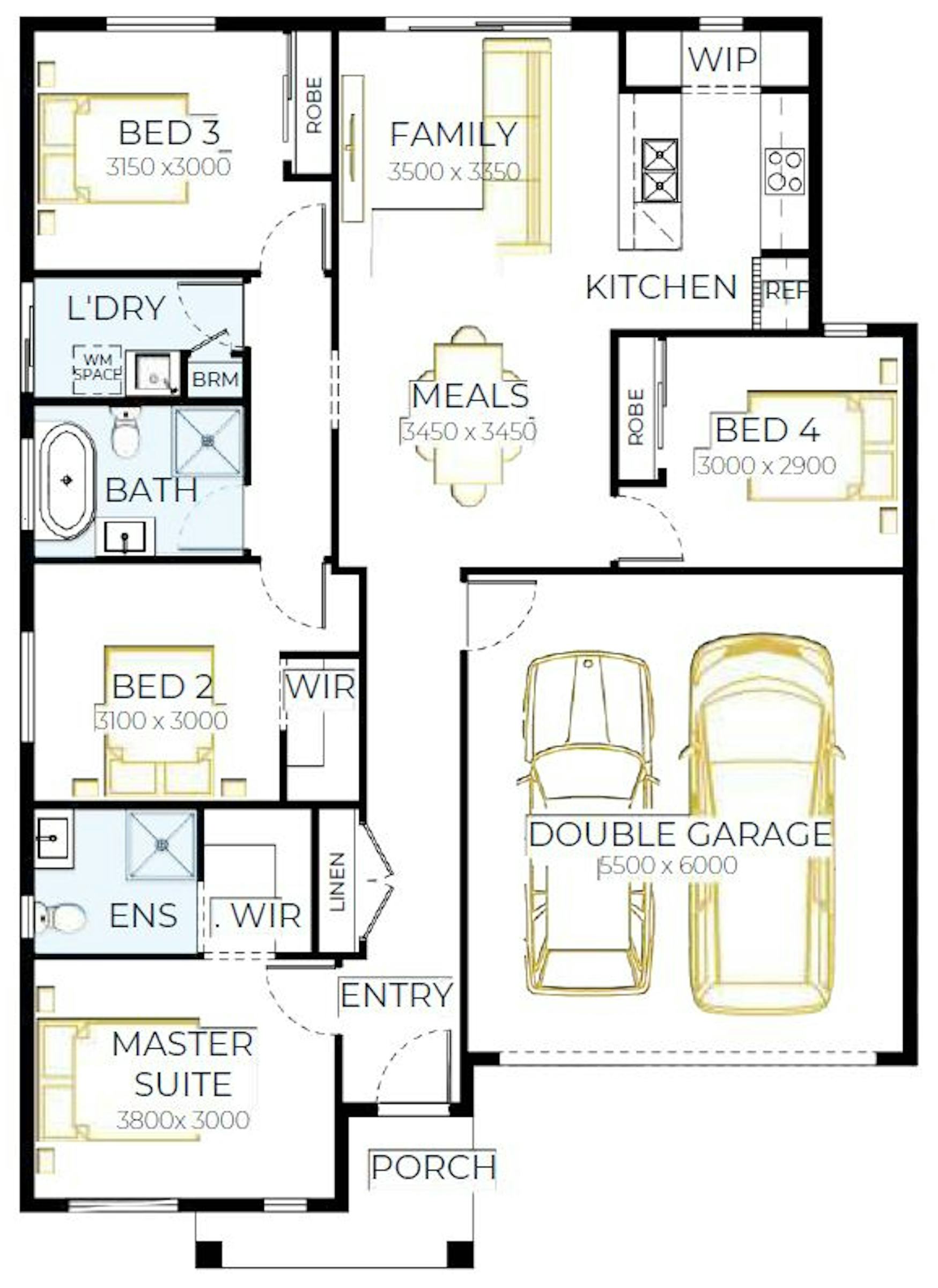 House and Land Investment Property in Mount Duneed, VIC | Aus Investment Properties - Floor Plan 1