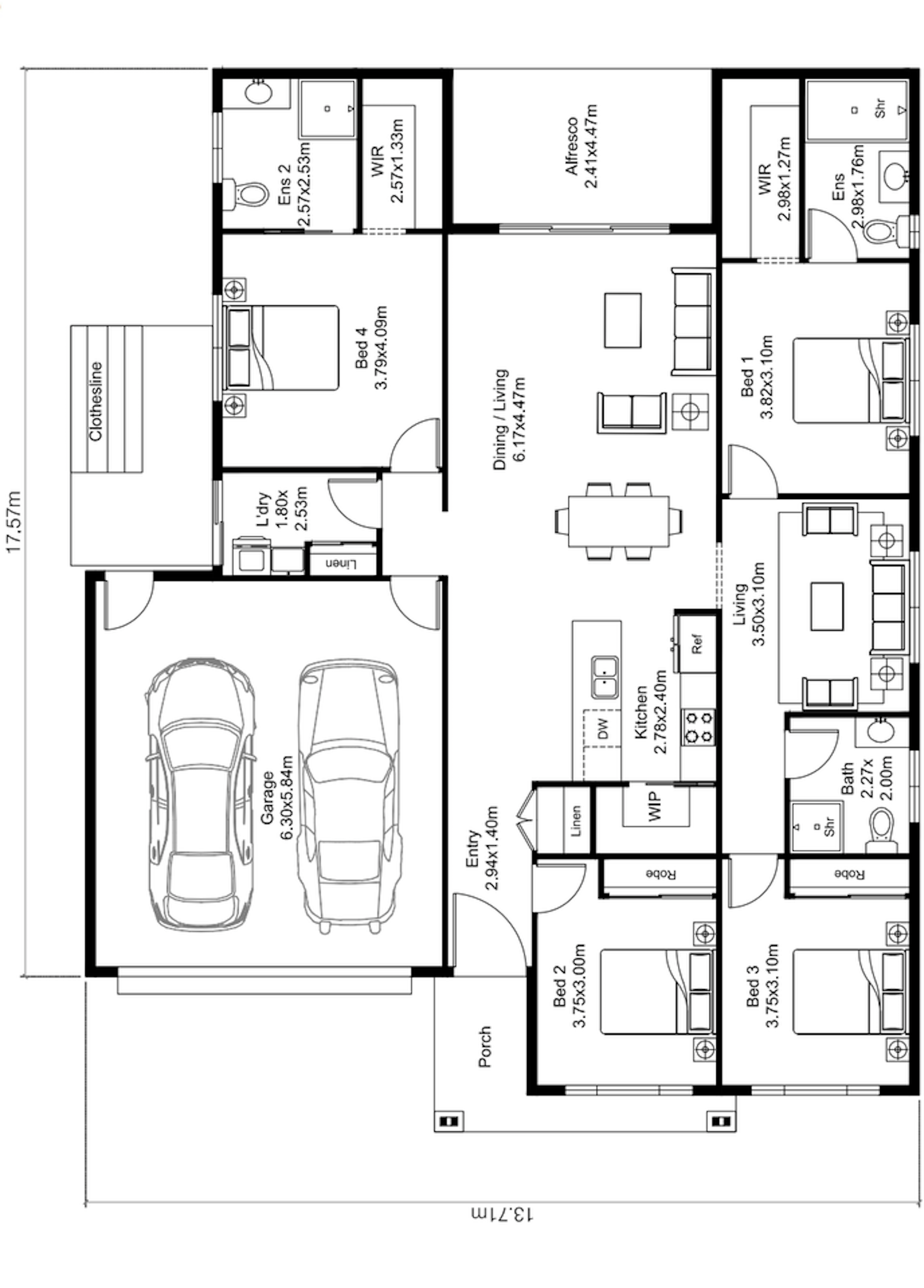 House and Land Investment Property in Mcdowall, QLD (3.3% Yield) | Aus Investment Properties - Floor Plan 1