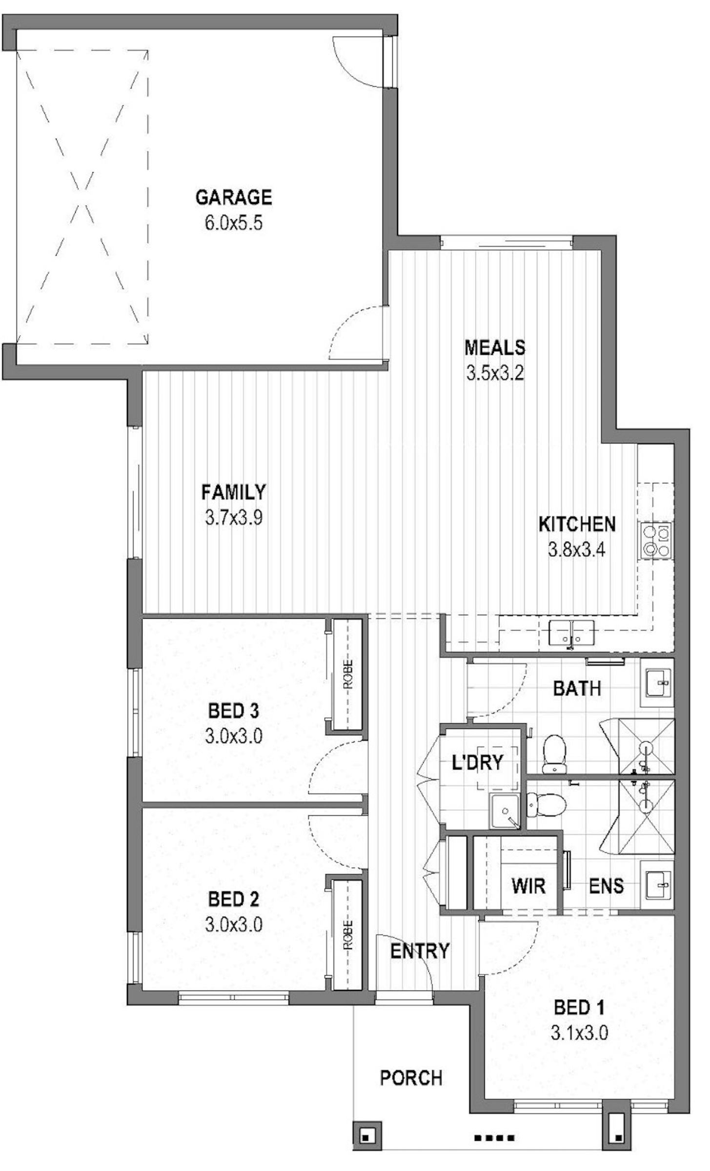 House and Land Investment Property in Wollert, VIC | Aus Investment Properties - Floor Plan 1
