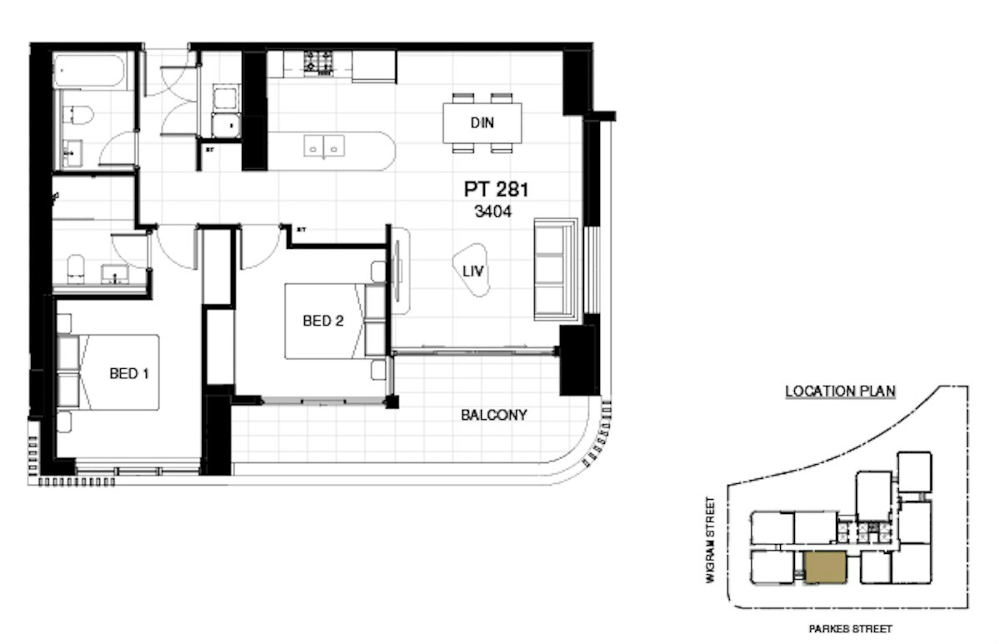 Apartment Investment Property in Harris Park, NSW (4.8% Yield) | Aus Investment Properties - Floor Plan 1