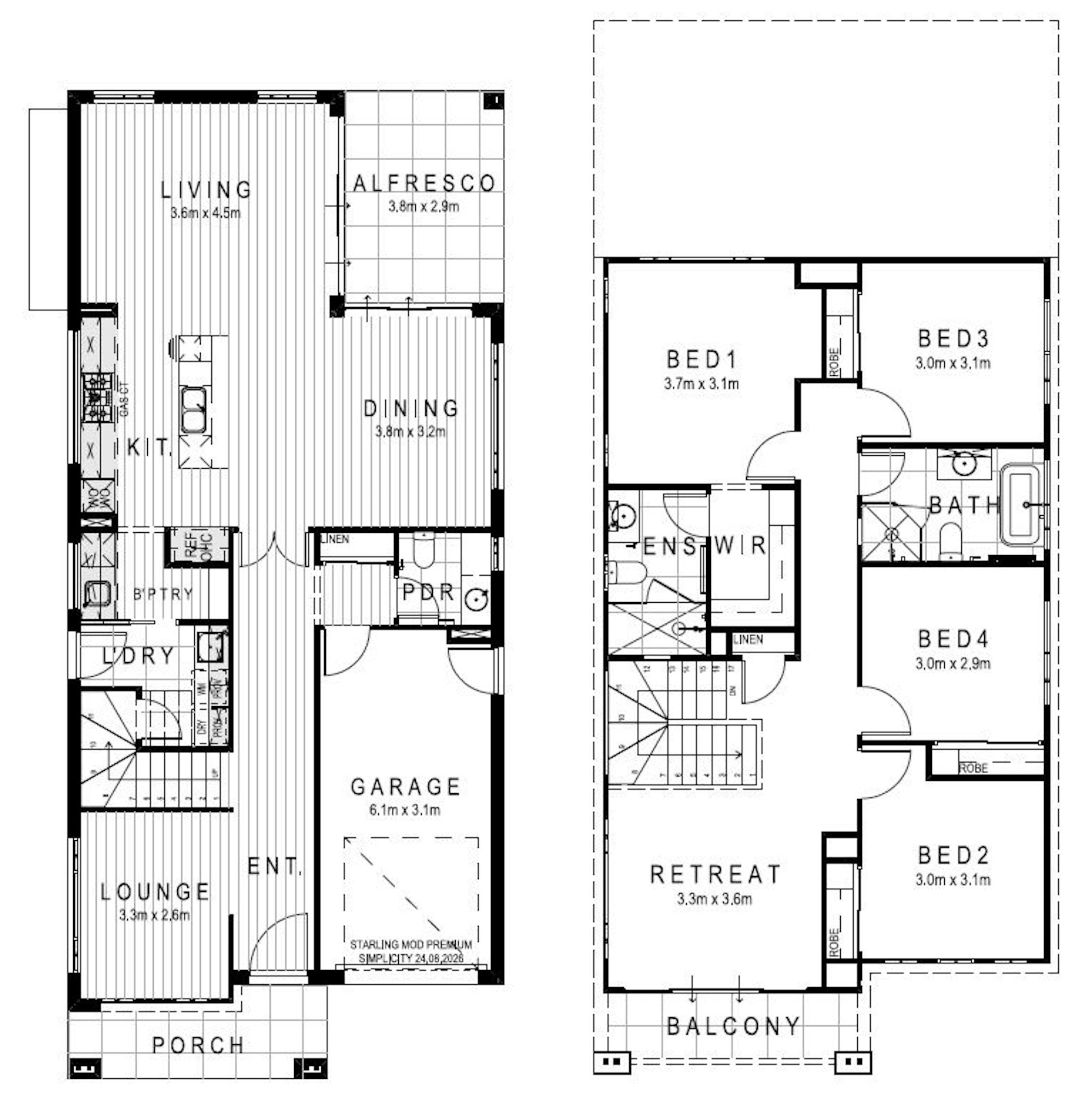 House and Land Investment Property in Austral, NSW | Aus Investment Properties - Floor Plan 1