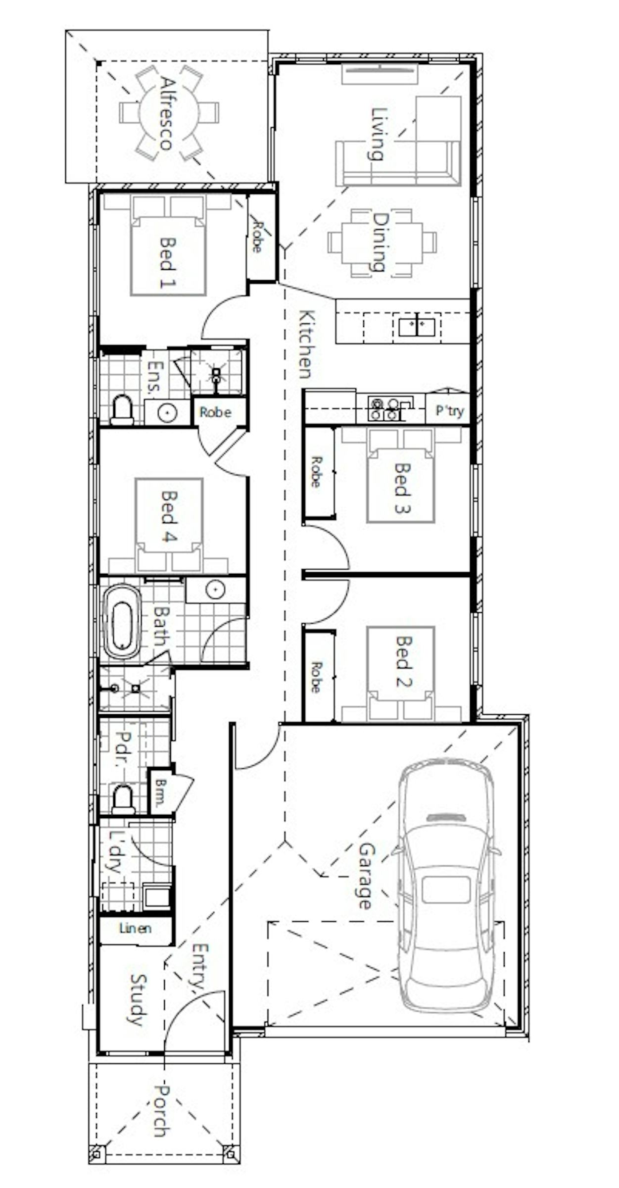 House and Land Investment Property in Flagstone, QLD (3.98% Yield) | Aus Investment Properties - Floor Plan 1
