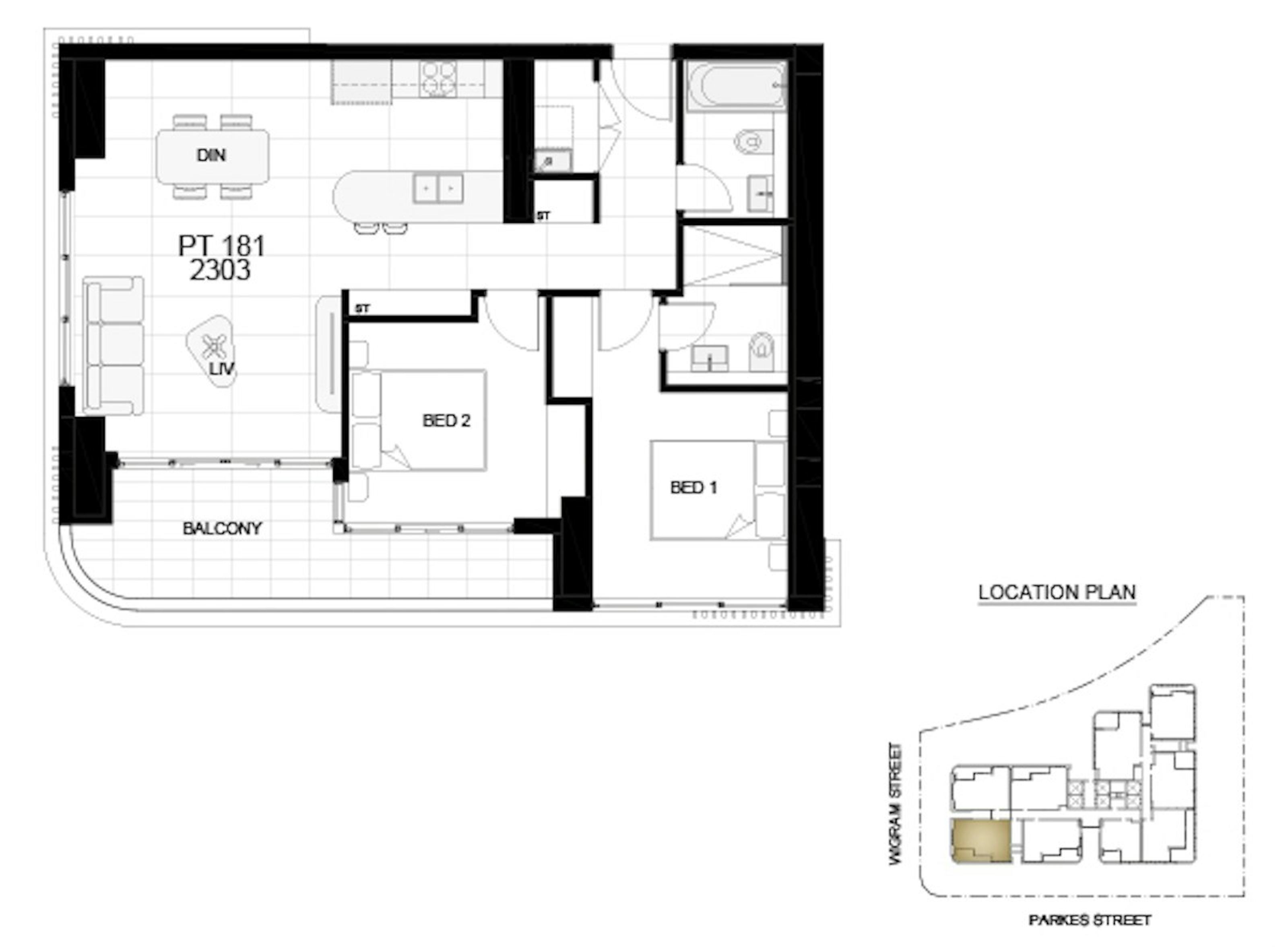 Apartment Investment Property in Harris Park, NSW (4.83% Yield) | Aus Investment Properties - Floor Plan 1