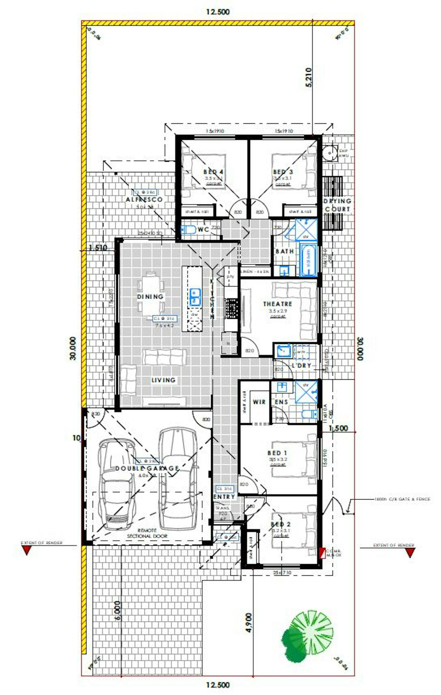 House and Land Investment Property in Baldivis, WA (3.91% Yield) | Aus Investment Properties - Floor Plan 1