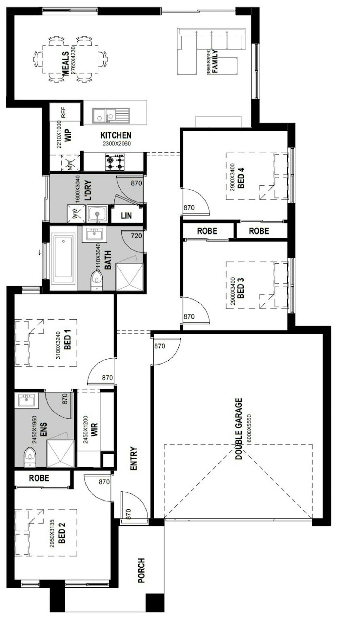 House and Land Investment Property in Rockbank, VIC (3.71% Yield) | Aus Investment Properties - Floor Plan 1