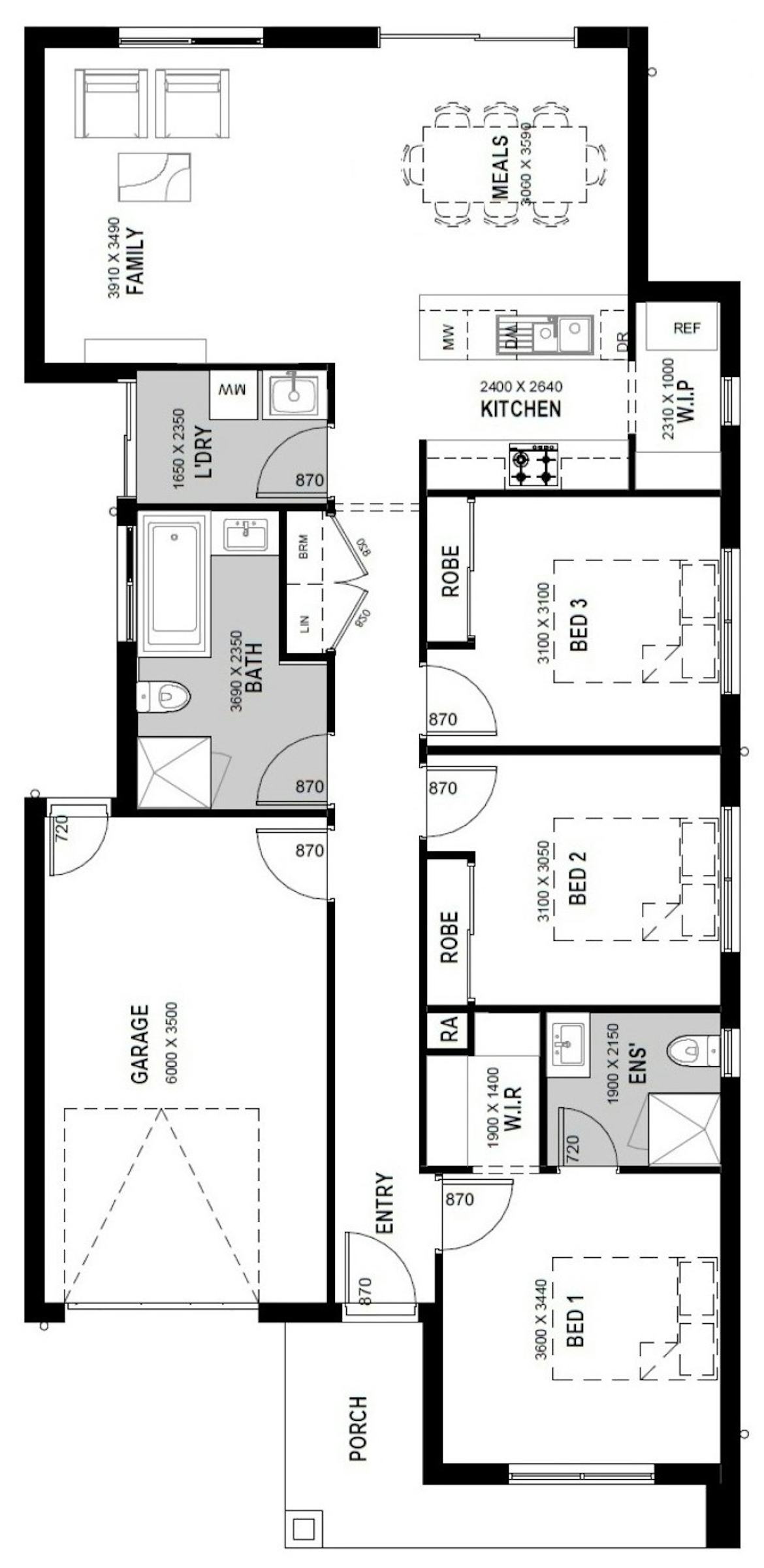 House and Land Investment Property in Rockbank, VIC (3.35% Yield) | Aus Investment Properties - Floor Plan 1