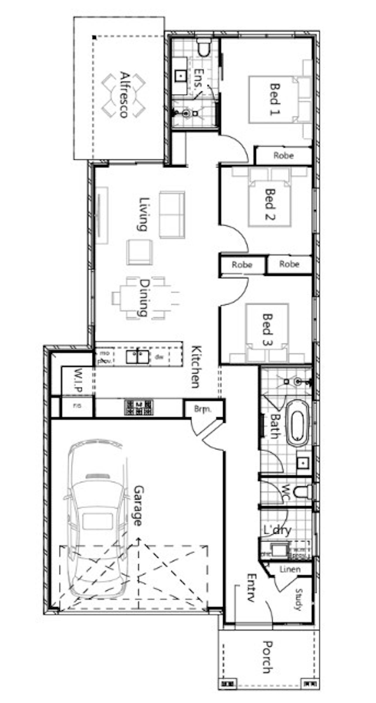 House and Land Investment Property in Deebing Heights, QLD | Aus Investment Properties - Floor Plan 1