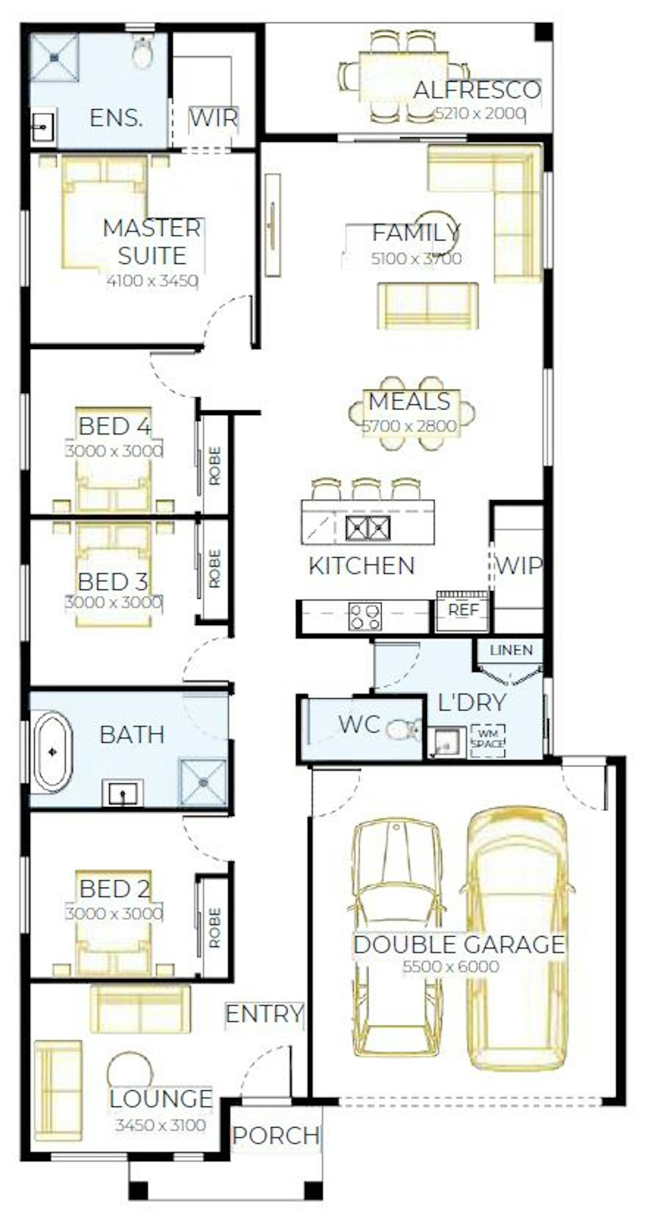 House and Land Investment Property in Beveridge, VIC | Aus Investment Properties - Floor Plan 1