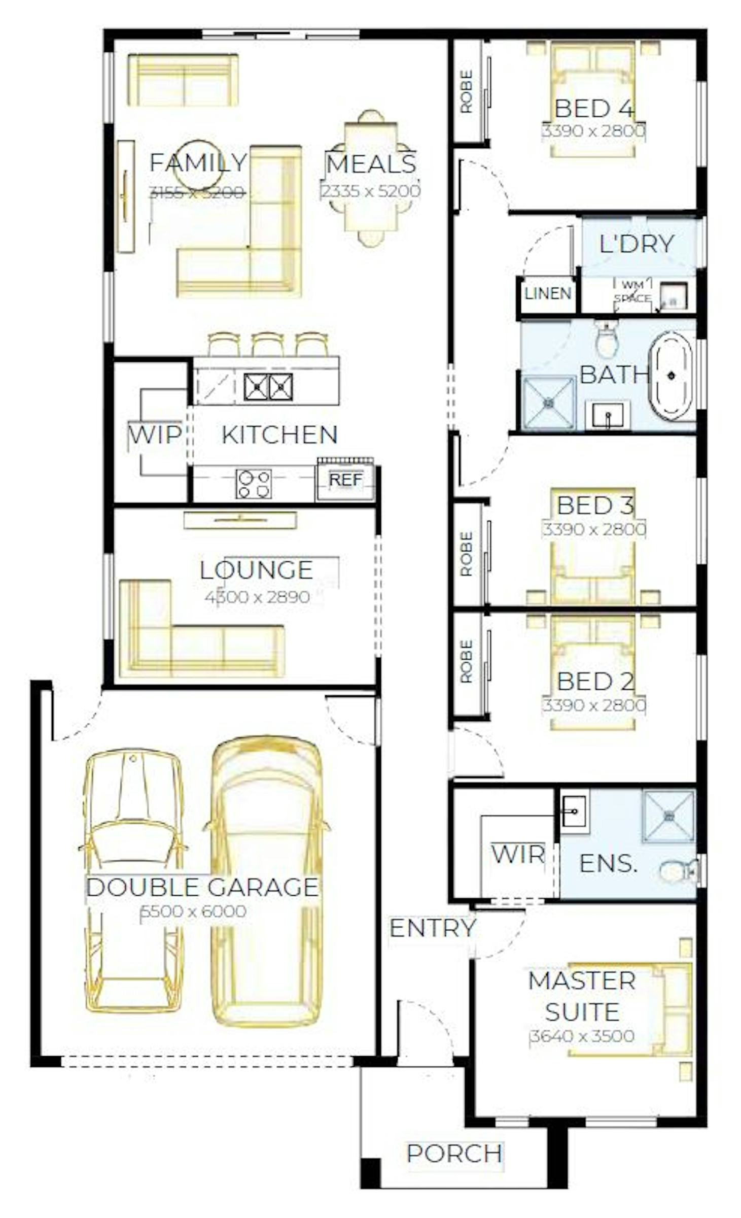 House and Land Investment Property in Beveridge, VIC (3.45% Yield) | Aus Investment Properties - Floor Plan 1