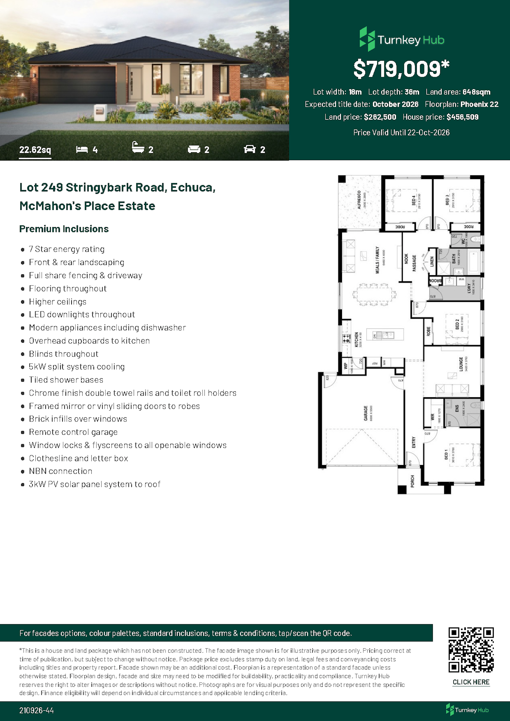 House and Land Investment Property in Echuca, VIC (4.77% Yield) | Aus Investment Properties - Floor Plan 1